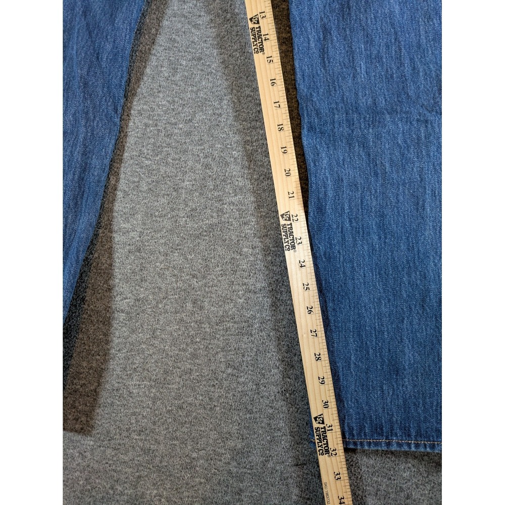 Levi's Jeans Men's 501 Western Style Button Fly Blue Denim Size 36x34 - Picture 3 of 8